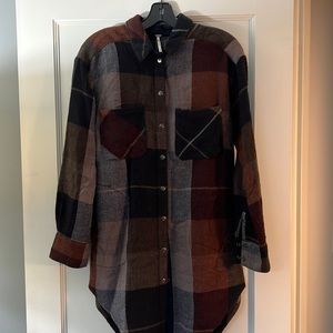 Free people cozy flannel dress (XS)